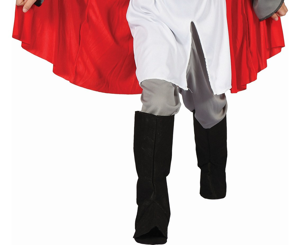 Role play-set for kids Crusader Knight (shirt with belt, pants, cape, boot tops, hat), size 120/130 cm